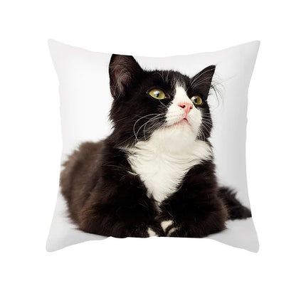 Decorbites™ Schwarze Katze Kissenbezüge - Süße Katzenliebhaber Kissenhülle