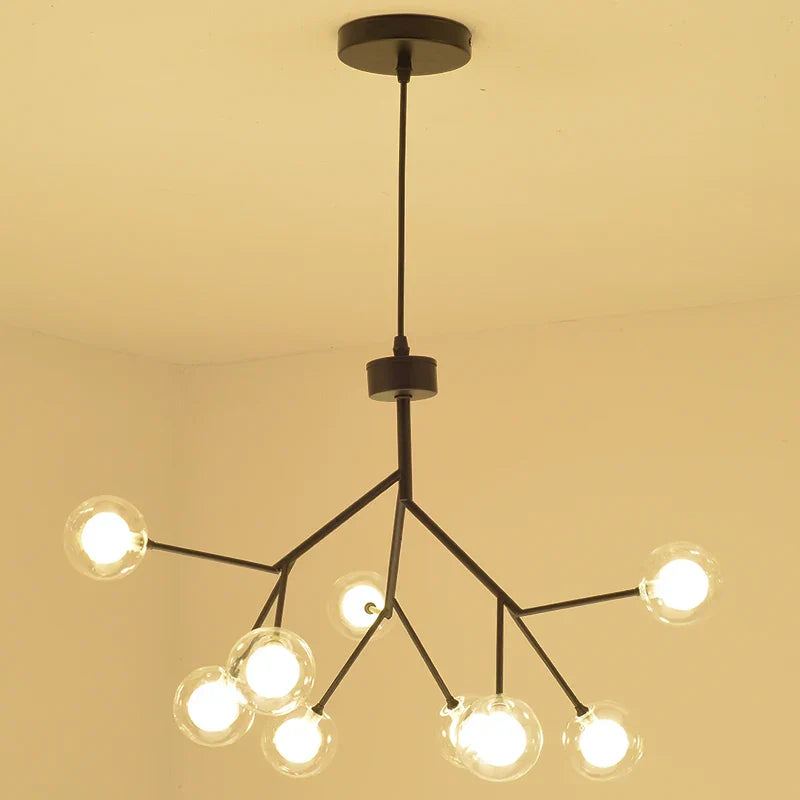 Decorbites™ Heracleum Firefly Glas-Kugelleuchter: Goldener Luxusbeleuchtung für Esszimmer, Küche und Treppenhaus