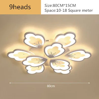 Acrylic Lotus LED Chandelier