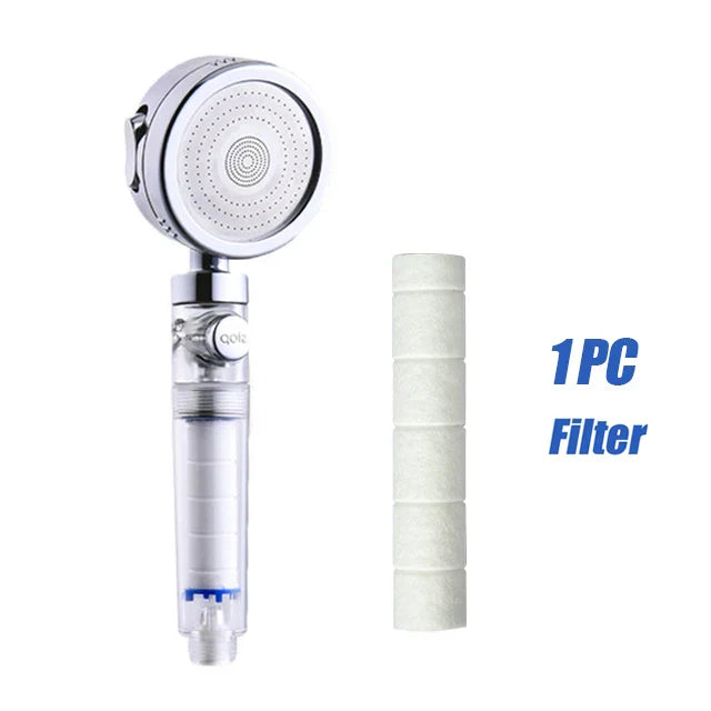 Silver Filtered Shower Sprayer
