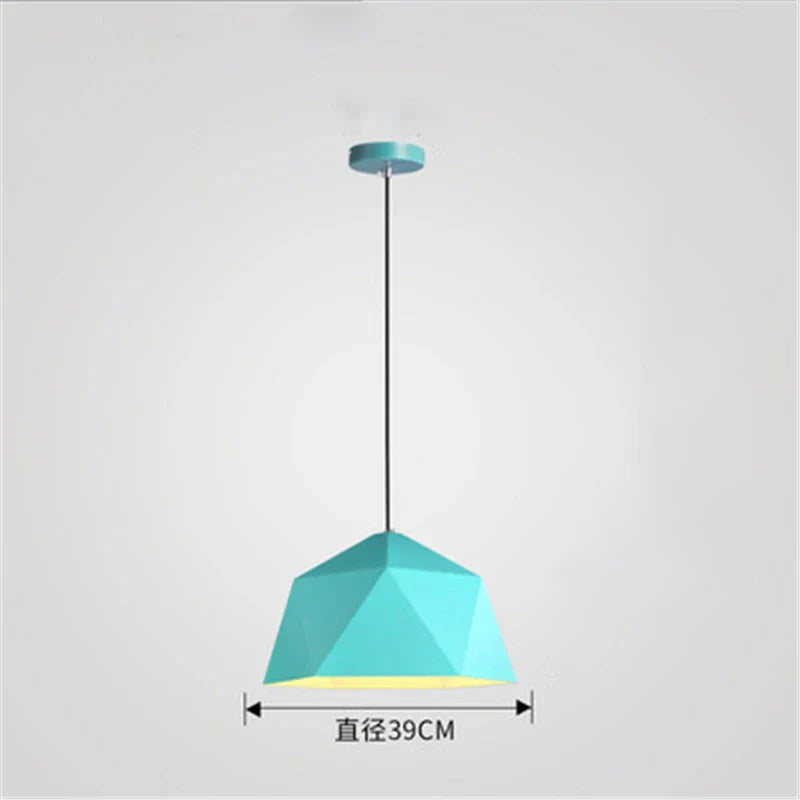 Decorbites™ Eisen-Diamant-Hängeleuchter Moderne Geometrie Pendelleuchten für Wohnzimmer & Café