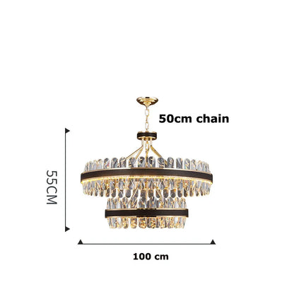 Decorbites™ Kristall-Oval-Lüster-Beleuchtung für das Esszimmer