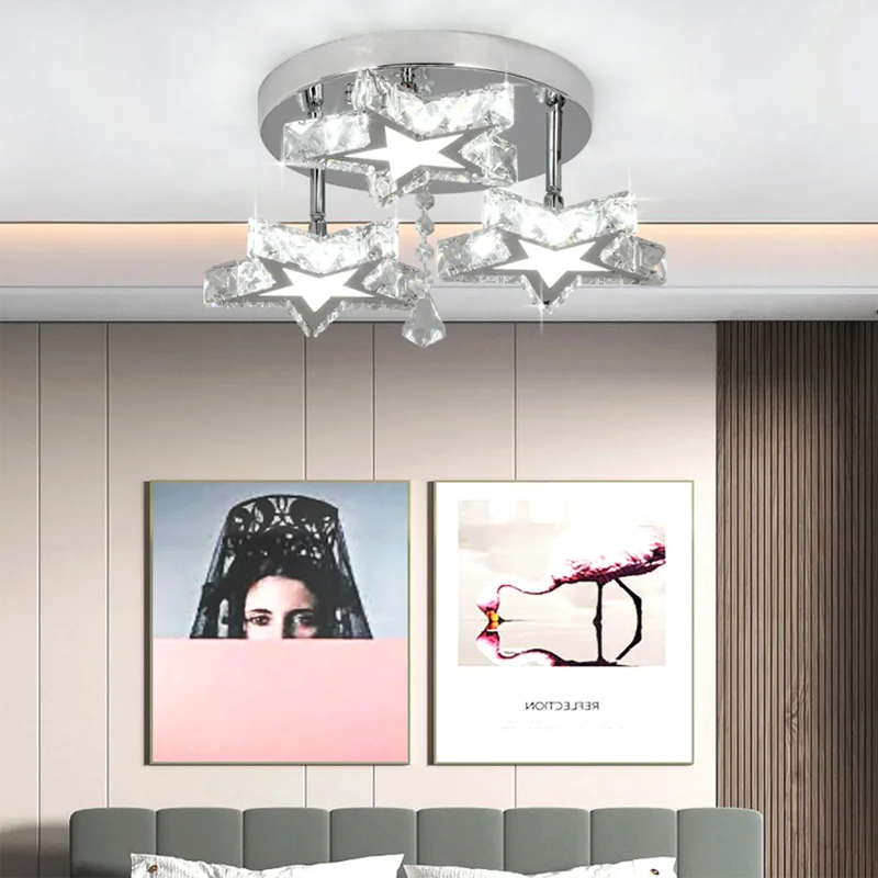 DecorBites™ Crystal Nordic LED Ceiling Chandelier for Modern Indoor Lighting
