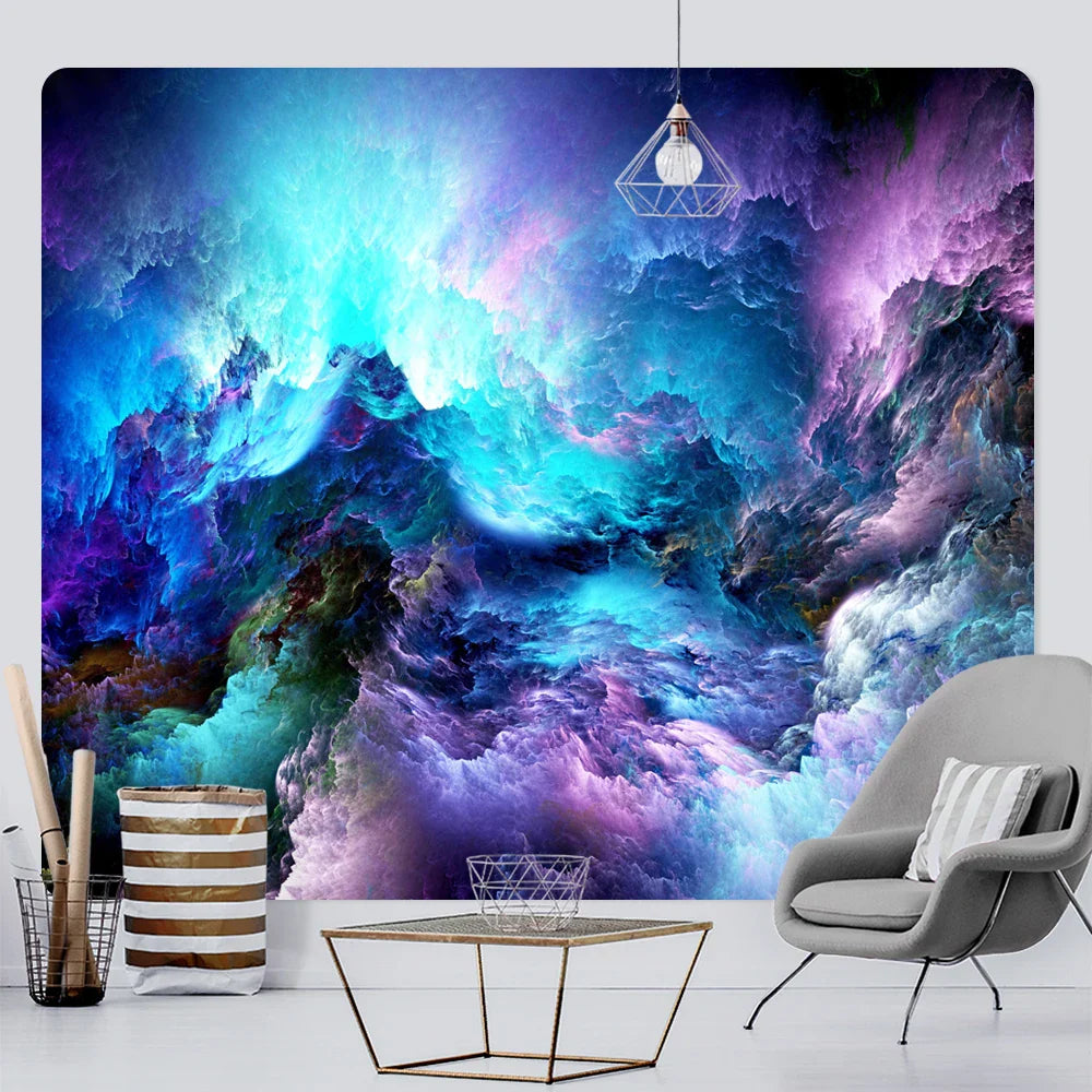 Decorbites™ Cloud Home Tapestry: Boho-Yoga-Matte & Hippie-Wanddekoration, große Größe