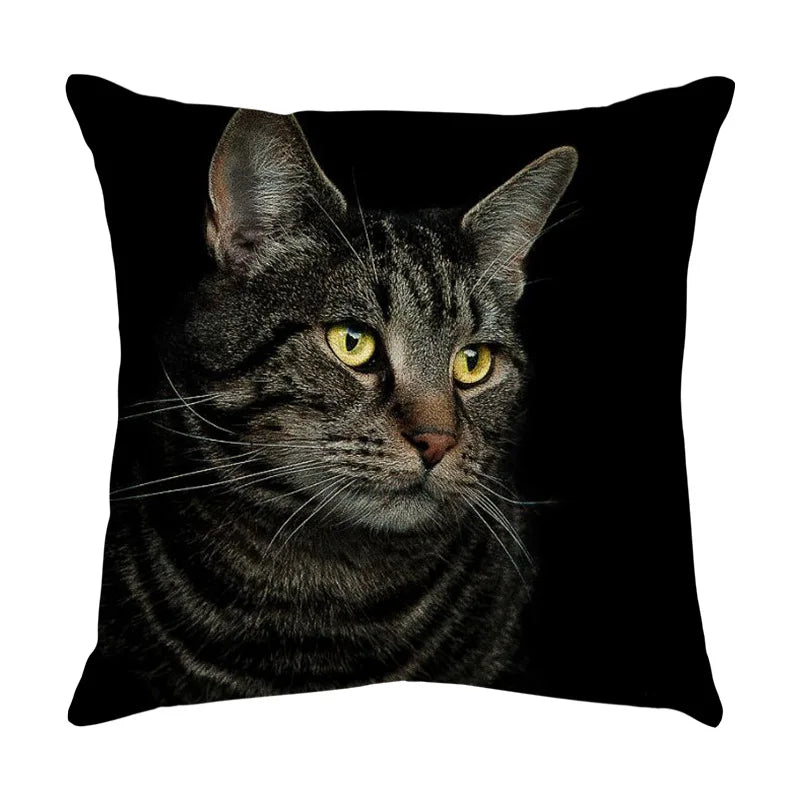 Decorbites™ Süßes Katzen-Sofa-Baumwoll-Leinen-Kissenbezug Polsterbezug Heimdekoration Kissen