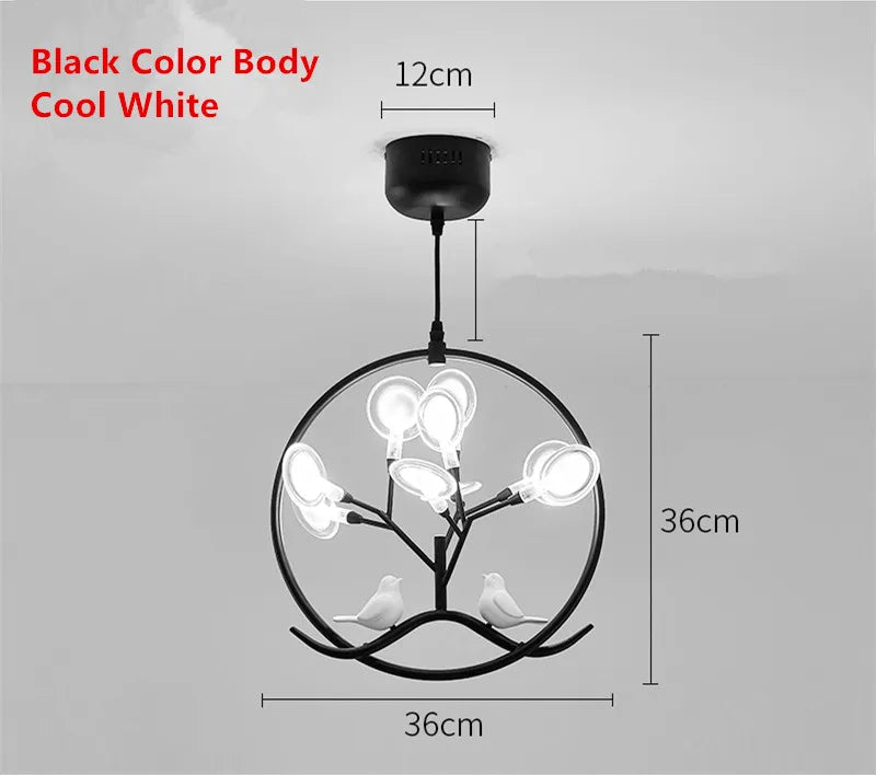 Gold Glass Nordic Chandelier