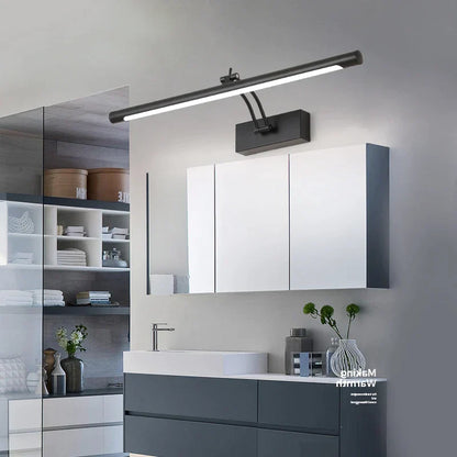 DecorBites™ LED Vanity Wall Lamp 40/55cm Black Sconce for Bathroom Mirror & Bedroom