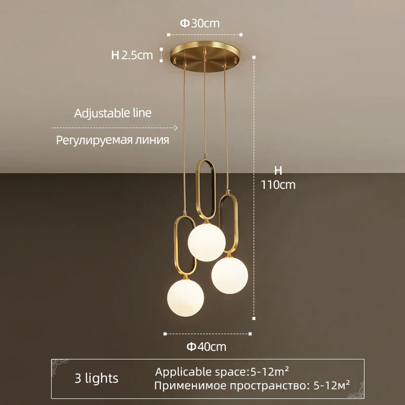 Decorbites™ LED-Kugelleuchter für modernes Luxus-Design im Schlafzimmer, Küche, Büro und mehr