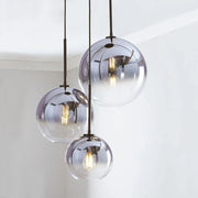 Gradient Glass Ball Chandelier Set Of 3 Gold