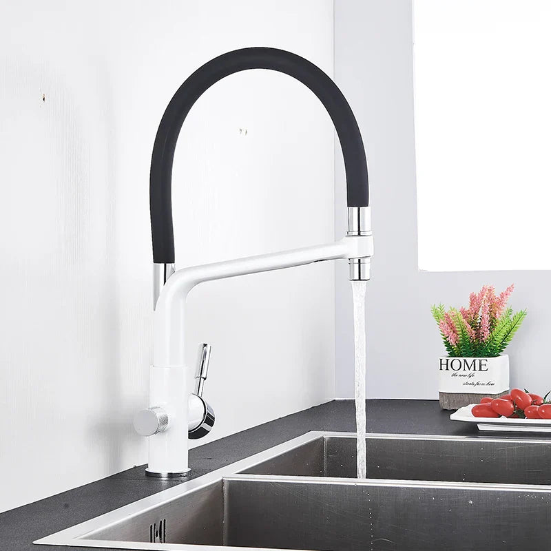 Decorbites™ Küchenarmatur mit gefiltertem Wasser, Zweigrippiger Heiß-Kalt-Mischhahn