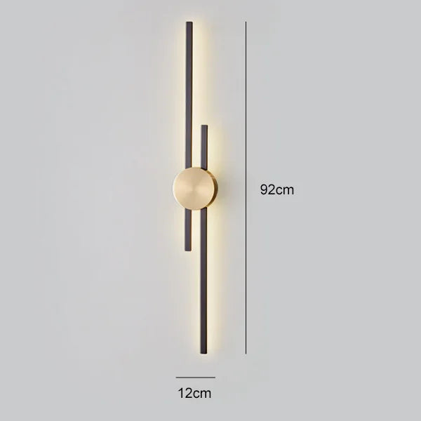 DecorBites™ Copper Wall Light for Bedroom, Living Room, TV Background - Minimalist Luxury Design