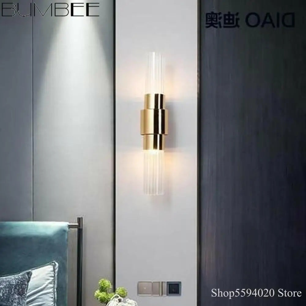 Decorbites™ Eisen-Glas-Lampen: Moderne nordische Wandlampe für Wohnzimmer, Schlafzimmer, Treppenhaus