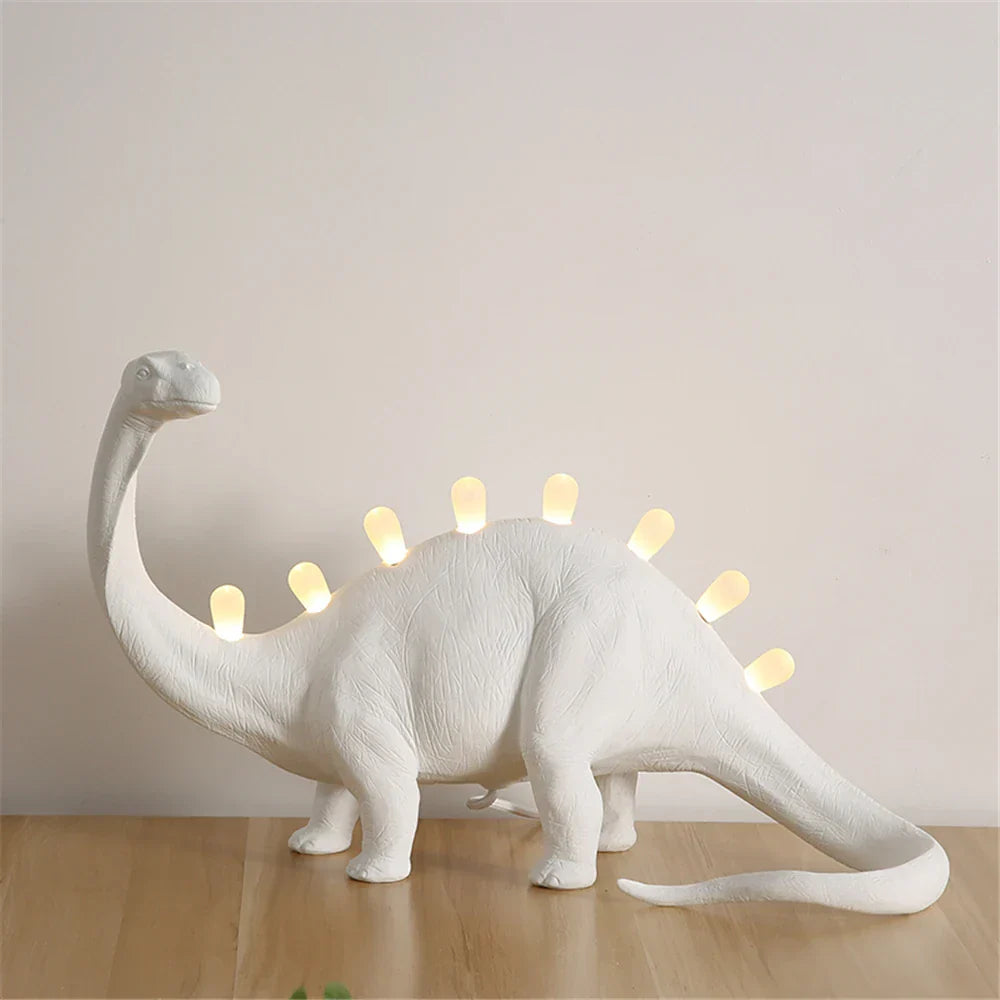 Decorbites™ Dino-LED-Schreibtischlampen – Jurassic-Schlafzimmer-Bronto T-Rex Harz-Dinosaurier-Heimdekoration-Beleuchtung