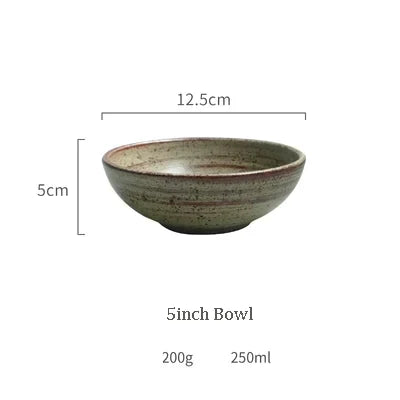 Decorbites™ Japanischer Stil Keramik Reis-Schüssel Rund - Schwalben-Design