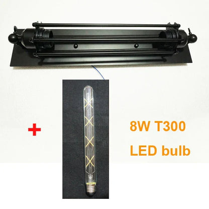 DecorBites™ Industrial Wall Lamp: Black/Silver/Copper 8W LED Bedroom Cafe Sconce