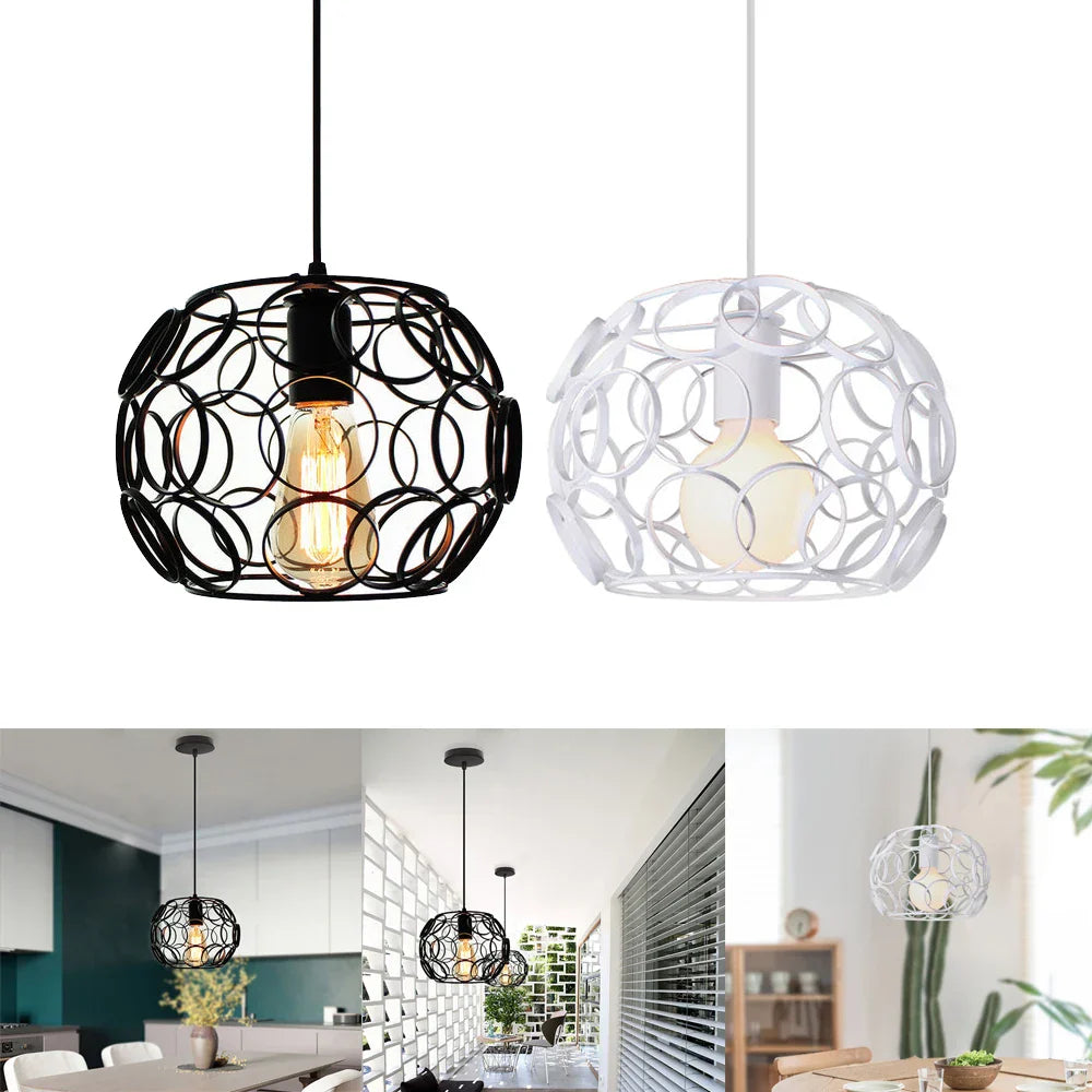 Decorbites™ Industrielle Eisenleuchten Hängelampen Moderner Metallkäfig E27 LED Hängelampe für Zuhause & Restaurant