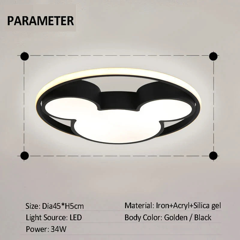 Decorbites™ 34W LED Mickey-Maus-Deckenleuchte für Kinderzimmer und Wohnzimmer