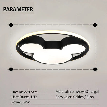 Decorbites™ 34W LED Mickey-Maus-Deckenleuchte für Kinderzimmer und Wohnzimmer