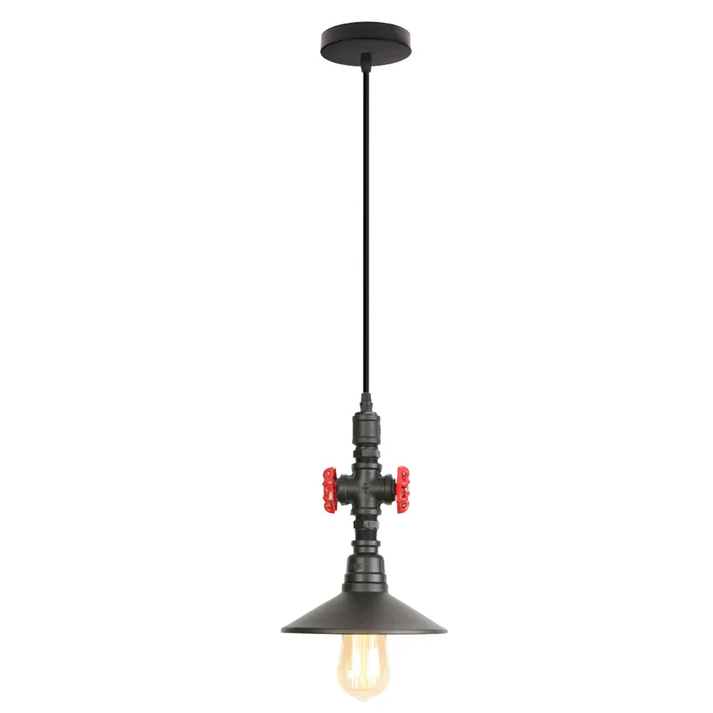 Copper Water Pipe Pendant Light
