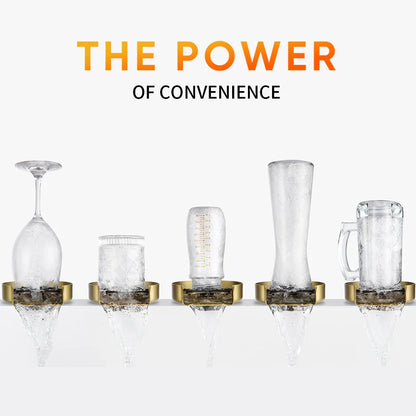 DecorBites™ Glass Rinser: Automatic Cup Washer & Pitcher Cleaner for Home Kitchen