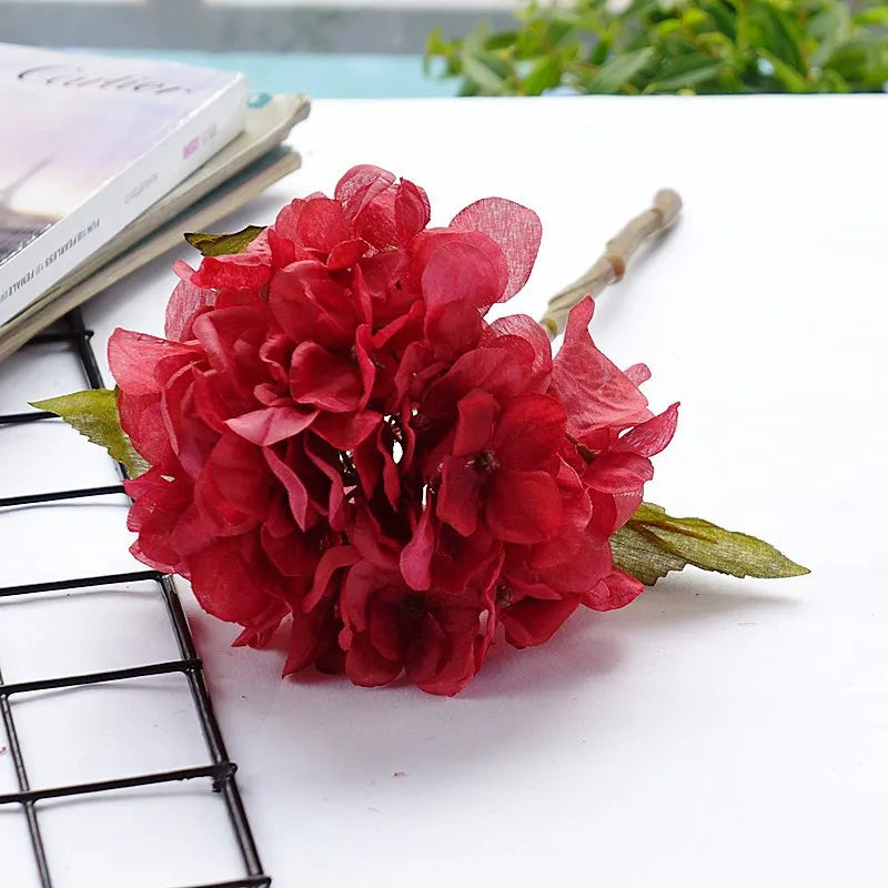 Decorbites™ Hortensienzweig Seidenblume Hochwertige Künstliche Party-Raum-Dekoration