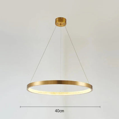 Decorbites™ Goldkreis-Kronleuchter Kreative LED-Beleuchtung Moderne Innenarmaturen