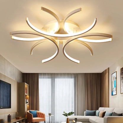 LED-Hängelusterleuchten Weiß Moderne Deckenlampe Schlafzimmer Kreis Dachboden Wohn-Esszimmer Küche Innenbeleuchtung Armatur