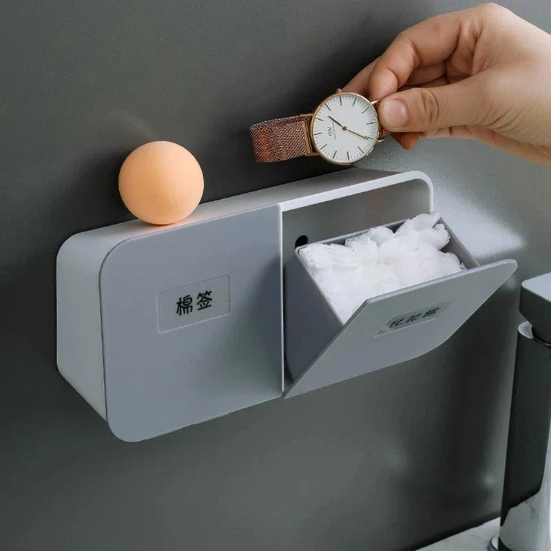 Decorbites™ Wattestäbchen- und Pad-Halter: Badezimmer-Organizer & Kosmetikbehälter