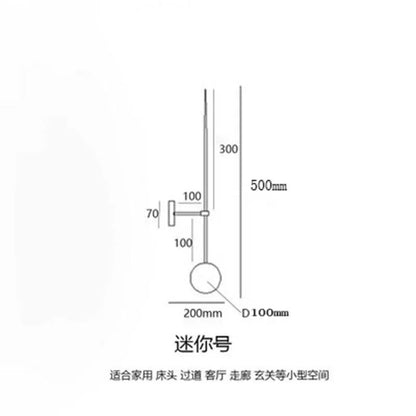DecorBites™ Glass Ball LED Wall Lamp for Modern Minimalist Decor