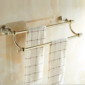 Gold Crystal Bath Set
