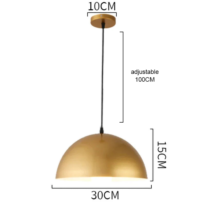 Decorbites™ Gold-Schmiedeeisen-Kronleuchter-Hängeleuchte, E27 LED, nordisch-retro Stil