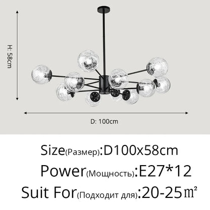 Decorbites™ Glas-LED-Kronleuchter: Moderne Pendelleuchten für Esszimmer, Schlafzimmer und Wohnzimmer