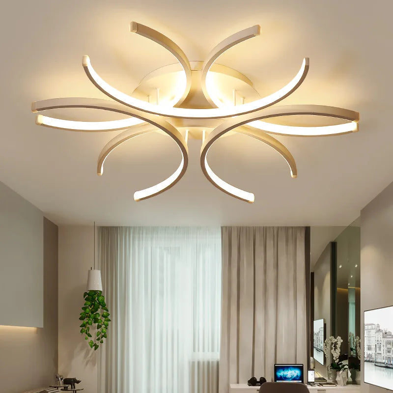 LED-Hängelusterleuchten Weiß Moderne Deckenlampe Schlafzimmer Kreis Dachboden Wohn-Esszimmer Küche Innenbeleuchtung Armatur