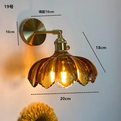 Decorbites™ LED-Wandleleuchte aus klarem Glas | Moderne Kupfer-Badspiegelleuchte Treppenlicht