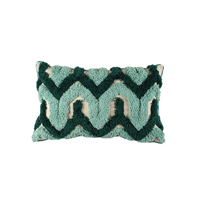 DecorBites™ Geometric Embroidery Tassel Cushion Case 45x45cm Home Decor Pillow Case