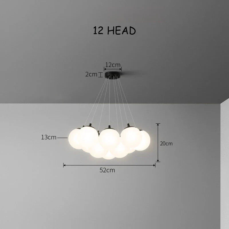 Decorbites™ Glas-Kugeln LED-Hängeleuchten für Teenager-Zimmer-Dekoration