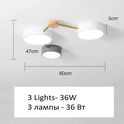 Decorbites™ LED-Holz-Deckenleuchter für Wohnzimmer, Schlafzimmer, Kinderzimmer-Dekoration