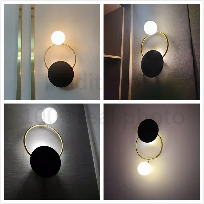 Metal Ring Sconce Light