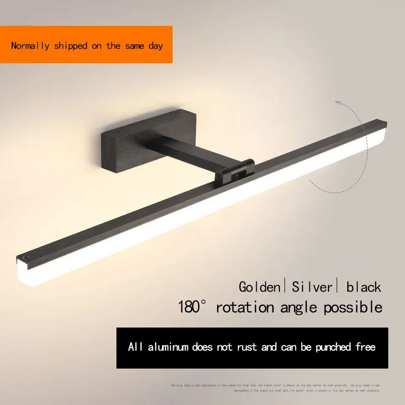 Decorbites™ Acryl-Goldener Spiegelschrank-Lampen 40 cm für Badezimmer, Schlafzimmer und Kosmetikbeleuchtung