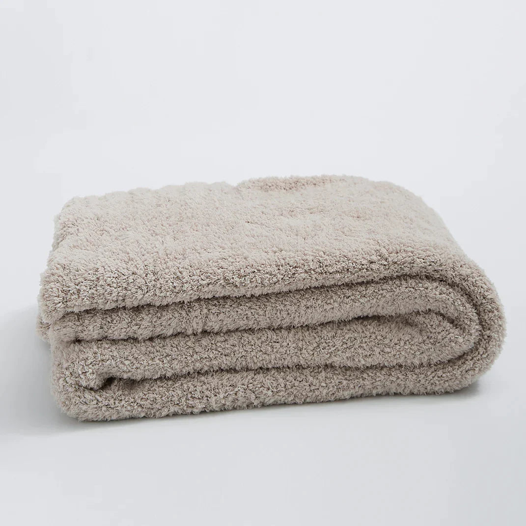 Decorbites™ Flauschiges Daunen-Gestricktes Wurfdecken - Weiche & Gemütliche Mikrofaser-Steppdecke für Sofa, Bett und Klimaanlageraum