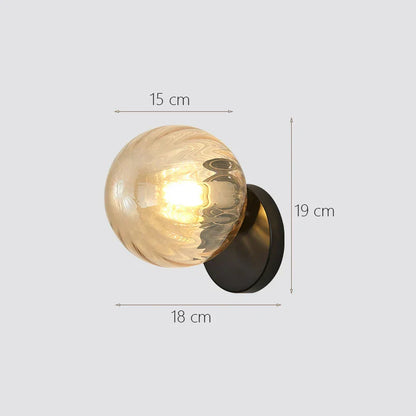 Decorbites™ Glasball-Wandlampe: Modernes minimalistisches nordisches Design, luxuriöse Beleuchtung für das Schlafzimmer