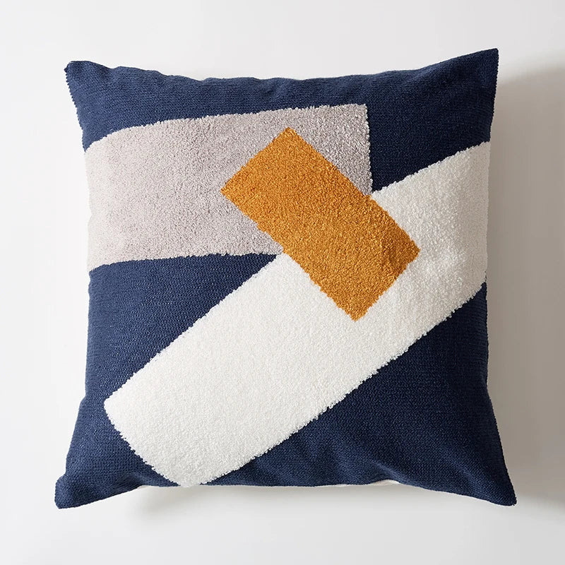 DecorBites™ Embroidered Floral Dot Pillow Cover for Cozy Home Decor