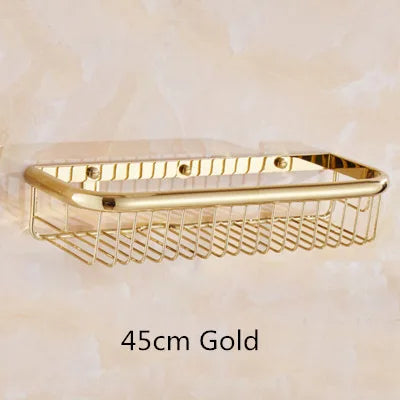 Gold Black Corner Shelf
