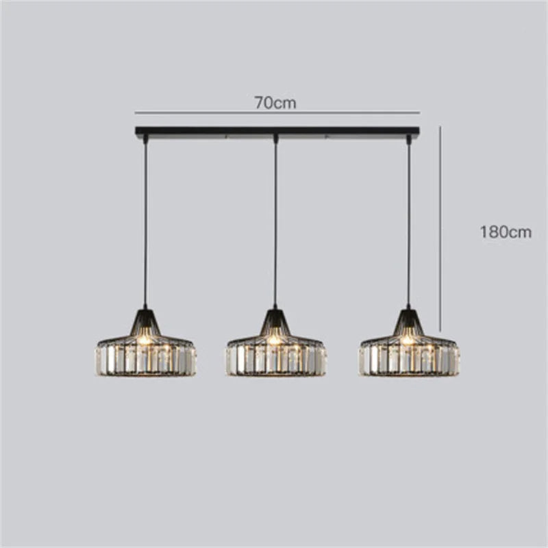Decorbites™ K9-Kristall-Hängeleuchte Moderne Wohnzimmer-Deckenlampe LED-Halle Dekoration