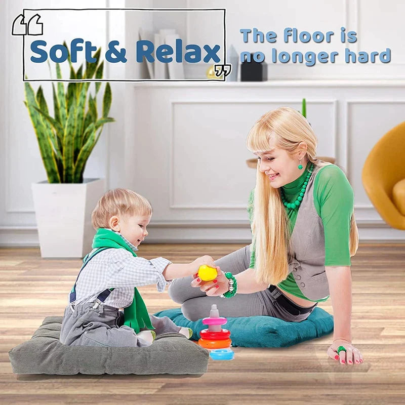 DecorBites™ Corduroy Floor Seat Cushion for Yoga Meditation & Relaxation