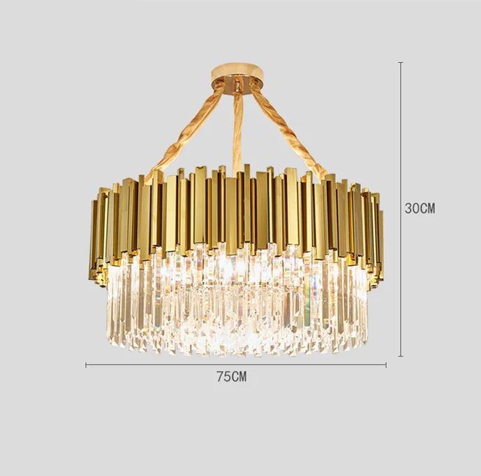 Decorbites™ Goldene Metall-LED-Hängeleuchten verstellbar für Wohnzimmer und Esszimmer runde Armatur