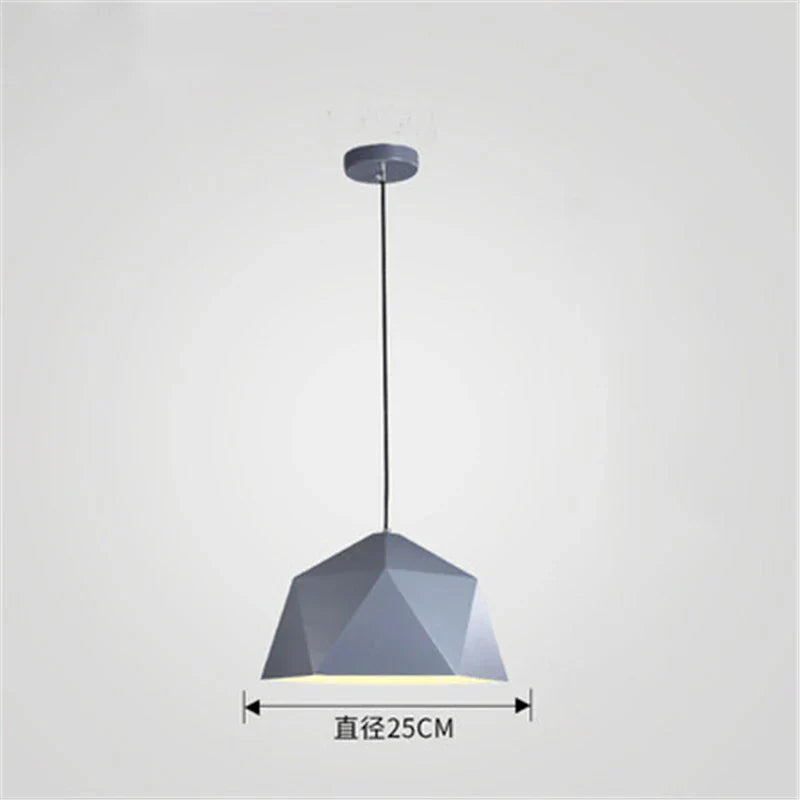 Decorbites™ Eisen-Diamant-Hängeleuchter Moderne Geometrie Pendelleuchten für Wohnzimmer & Café