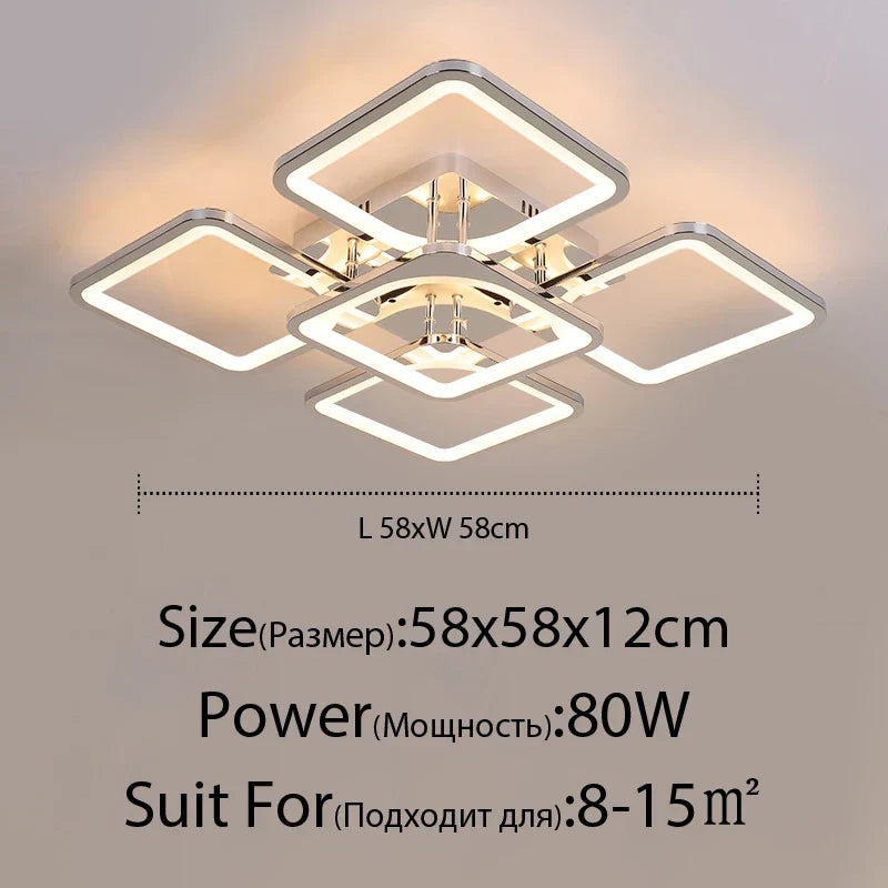 Decorbites™ LED-Kronleuchter: Fernbedienbar dimmbare Innenbeleuchtung für Schlafzimmer, Restaurant, Wohnzimmer