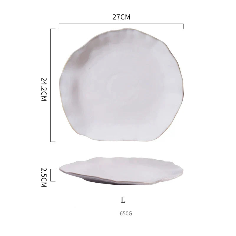 Decorbites™ Keramik-Essens-Teller-Set - Premium-Qualität runde Teller für Restaurants und den Heimgebrauch