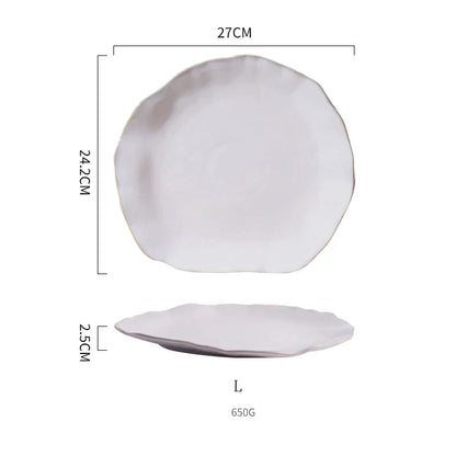 Decorbites™ Keramik-Essens-Teller-Set - Premium-Qualität runde Teller für Restaurants und den Heimgebrauch